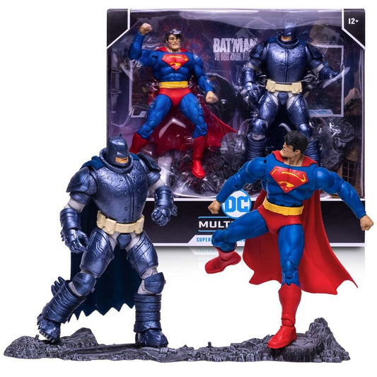 Imagen 1 de Figuras Superman + Armored Batman Multiverse Dc Comics 18Cm