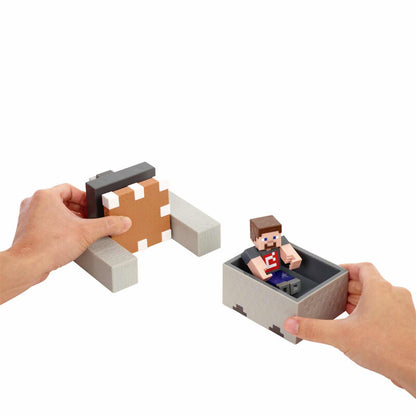 Imagen 3 de Figura Steve Vagoneta Explosiva Minecraft