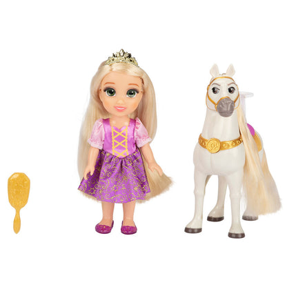 Imagen de Muñeca Rapunzel + Maximus Enredados Disney 15Cm parte de nuestra colección en Espadas y más, sitio oficial.