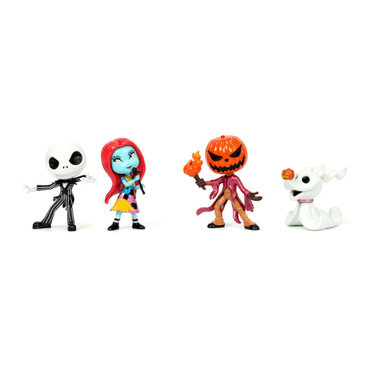 Imagen 1 - Blister 4 Figuras Metal Pesadilla Antes De Navidad 7Cm