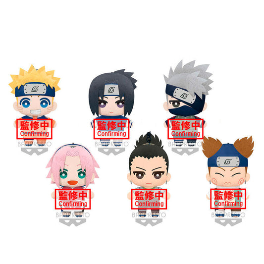 Imagen 1 de Expositor 9 Peluches Tomonui Series 1 Naruto Shippuden 15Cm