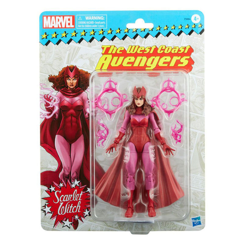 Imagen 1 de Figura Scarlet Witch Retro Marvel Legends 15Cm