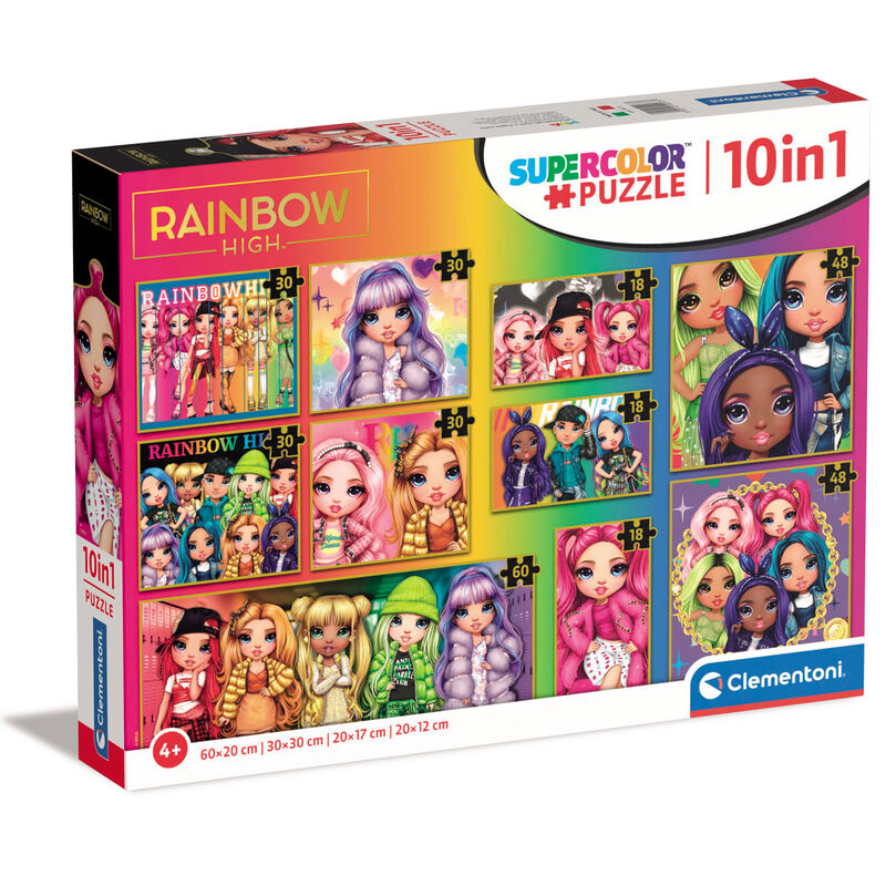 Imagen 1 de Puzzle Rainbow High 18+30+48+60Pzs