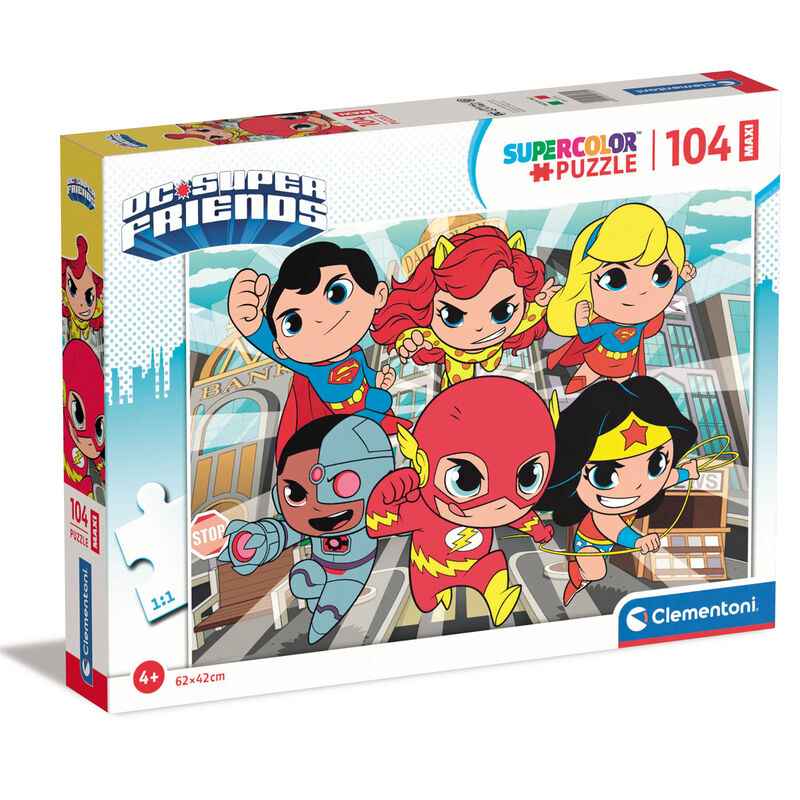 Imagen 1 de Puzzle Maxi Suprefriends Dc Comics 104Pzs