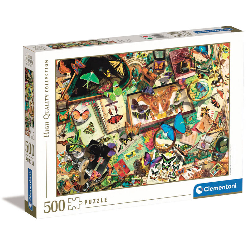 Imagen 1 - Puzzle Coleccion De Mariposas 500Pzs