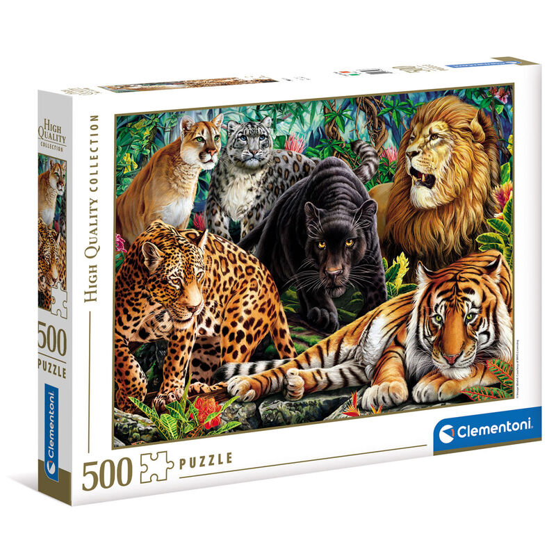 Imagen 1 - Puzzle Gatos Salvajes 500Pzs