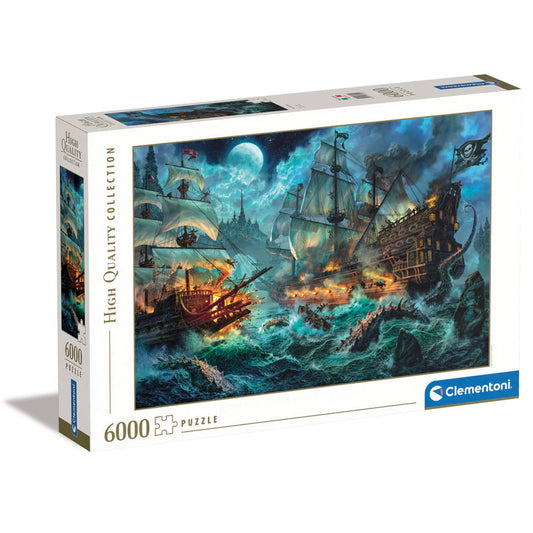 Imagen 1 - Puzzle Batalla De Los Piratas 6000Pzs
