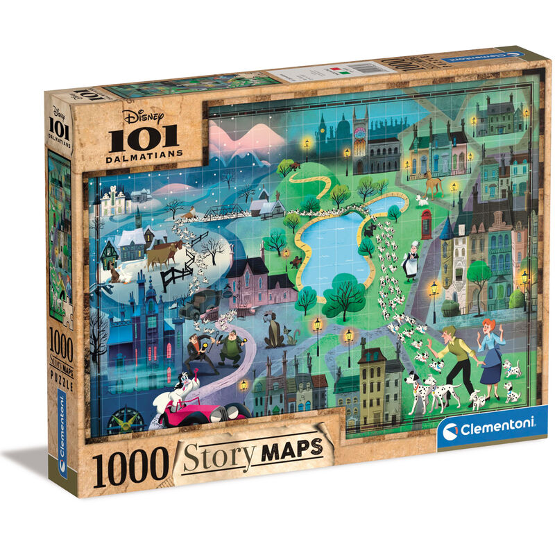 Imagen de Puzzle 101 Dalmatas Disney 1000Pzs parte de nuestra colección en Espadas y más, sitio oficial.
