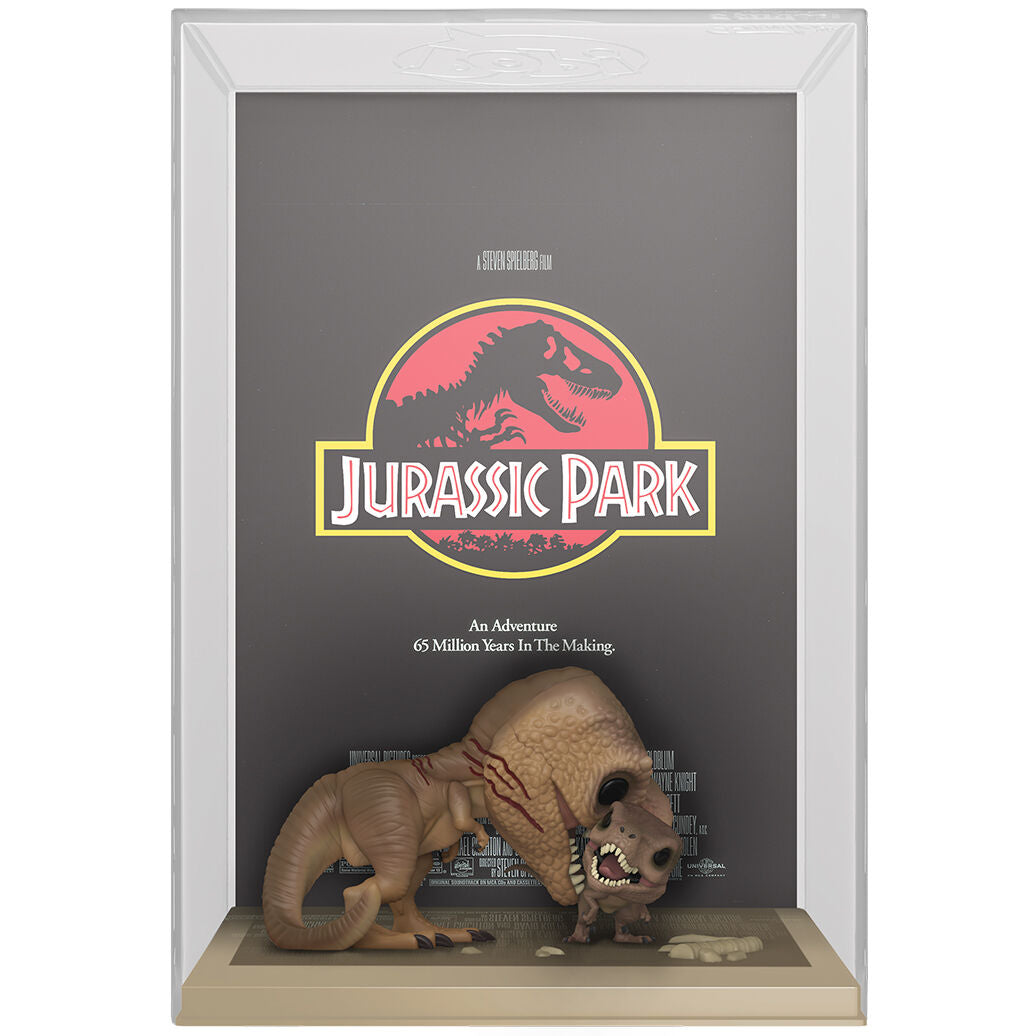 Imagen 4 de Figura Pop Movie Poster Jurassic Park Tyrannosaurus Rex And Velociraptor