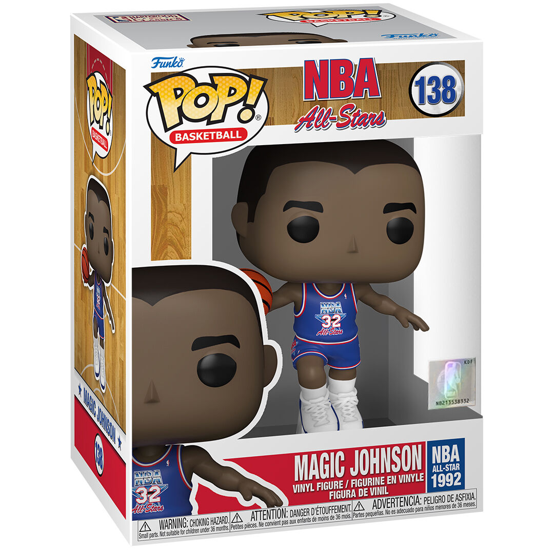 Imagen 3 de Figura Pop Nba All Star Magic Johnson 1992