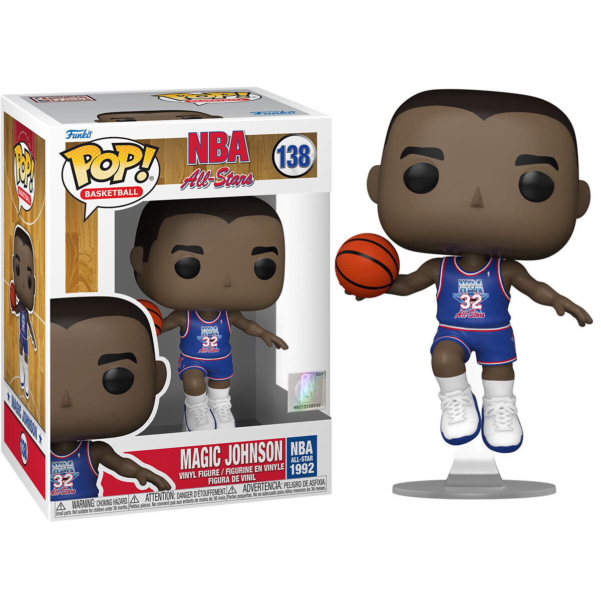 Imagen 1 de Figura Pop Nba All Star Magic Johnson 1992