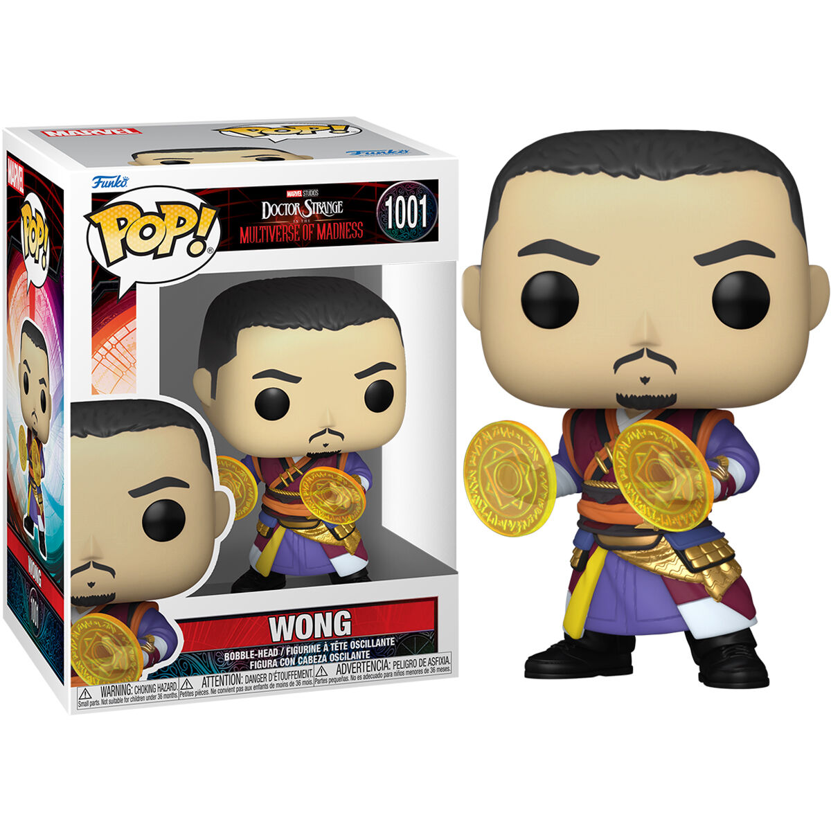 Imagen de Figura Pop Doctor Strange Multiverse Of Madness Wong parte de nuestra colección en Espadas y más, sitio oficial.
