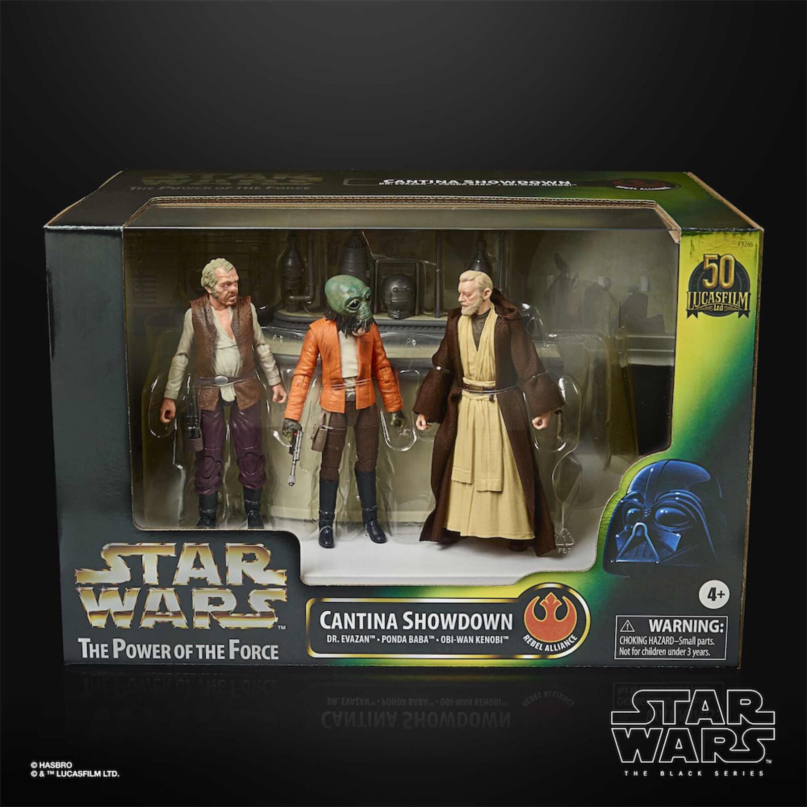 Imagen 7 de Set Figuras The Power Of The Force Cantina Showdown Black Series Star Wars 15Cm