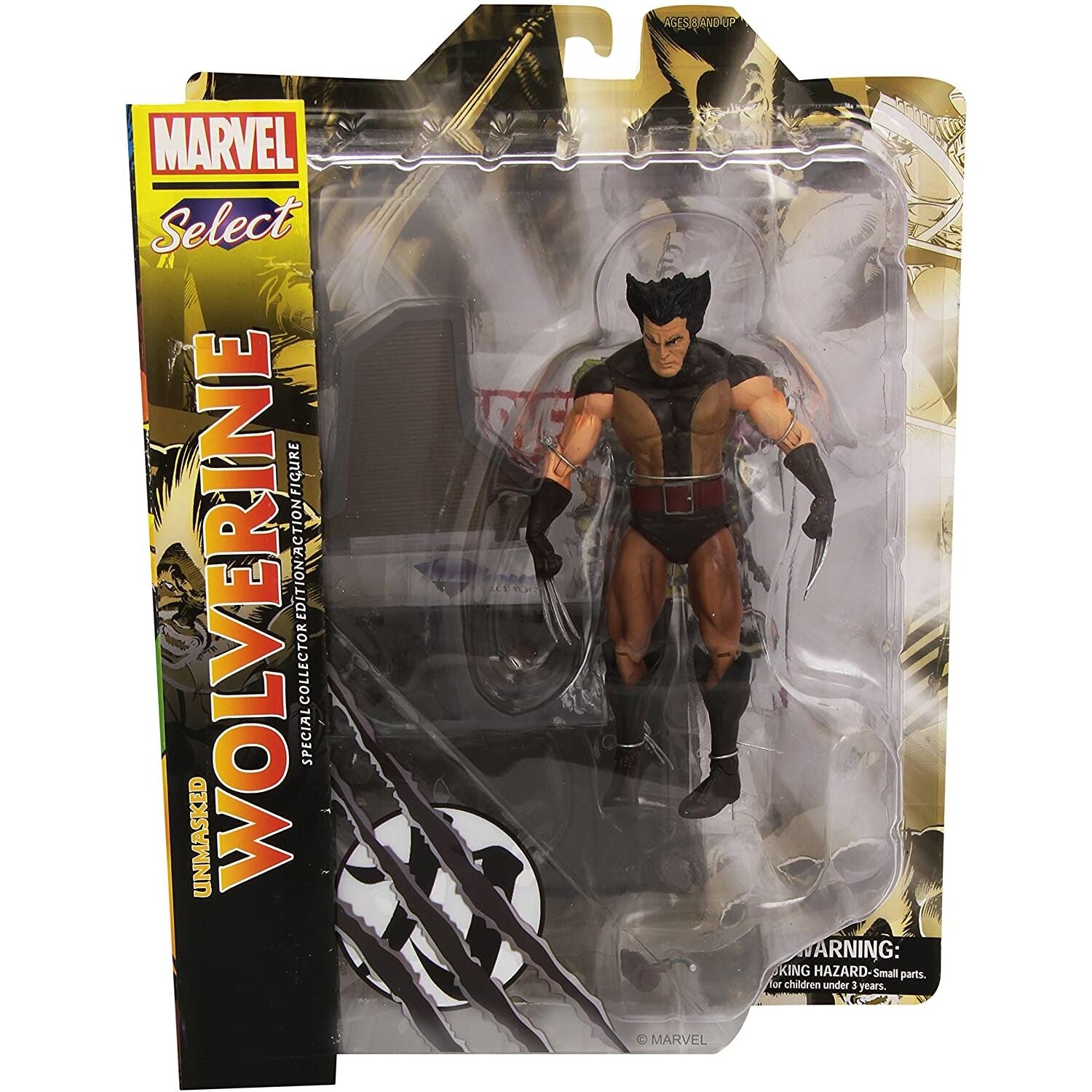 Imagen 2 de Figura Lobezno Desenmascarado Marvel Select 18Cm