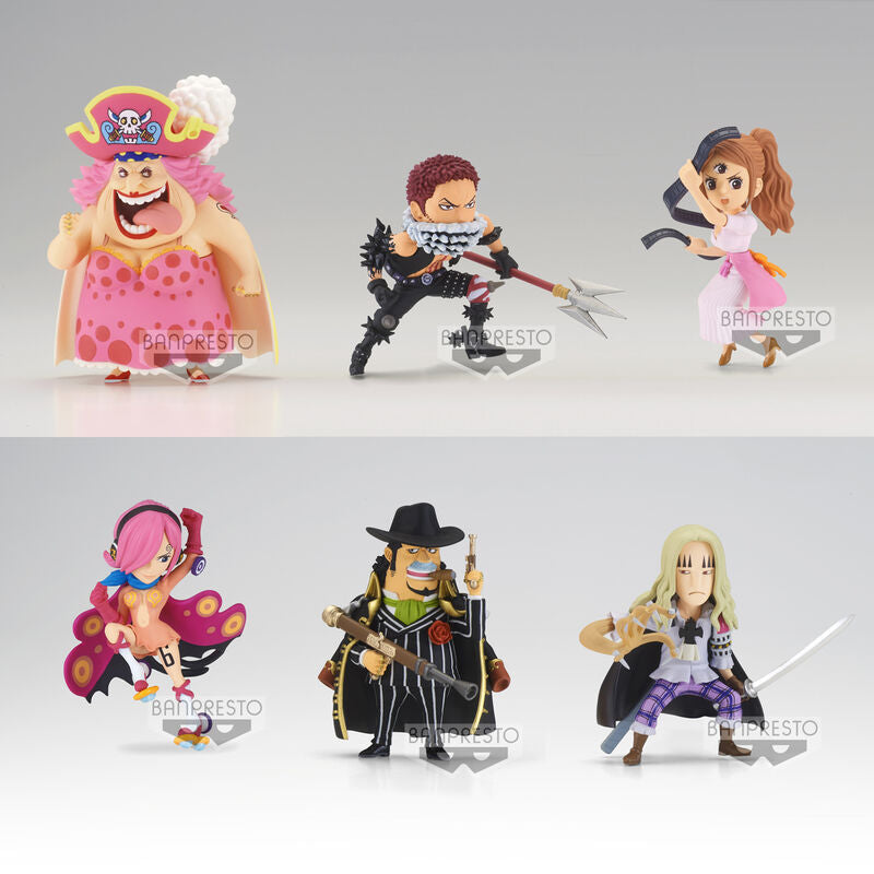 Imagen 2 de Pack 12 Figuras World Collectable Landscapes Vol.9 The Great Pirates 100 One Piece 7Cm Surtido