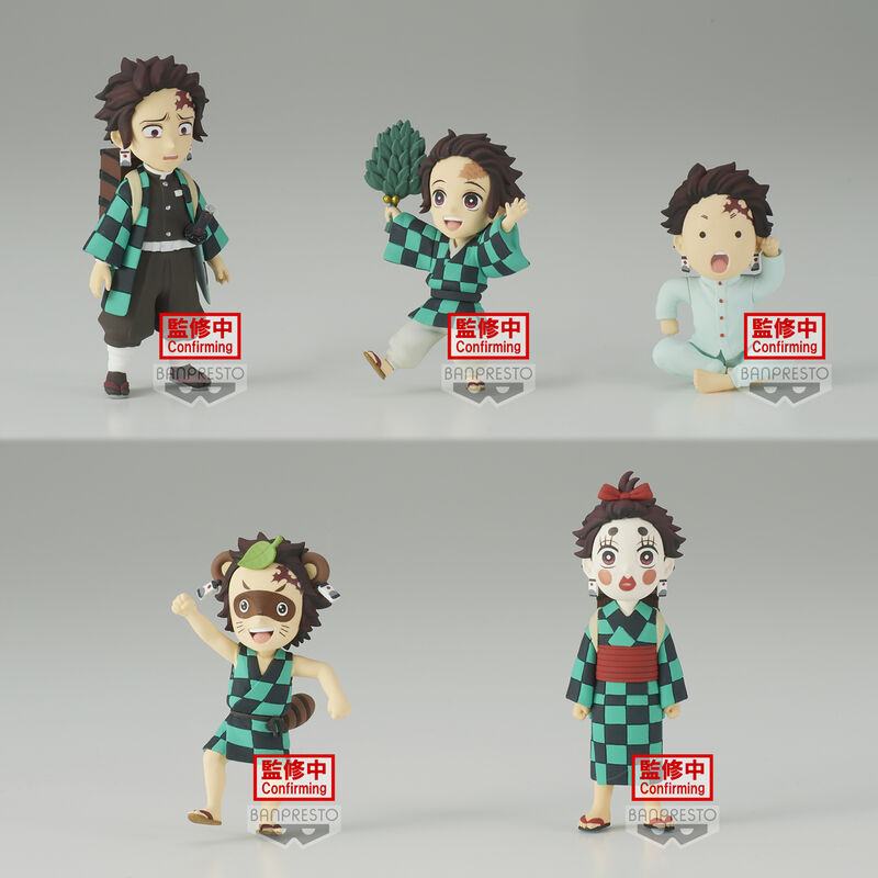 Imagen 1 de Pack 12 Figuras Tanjiro Kamado Demon Slayer Kimetsu No Yaiba 7Cm Surtido