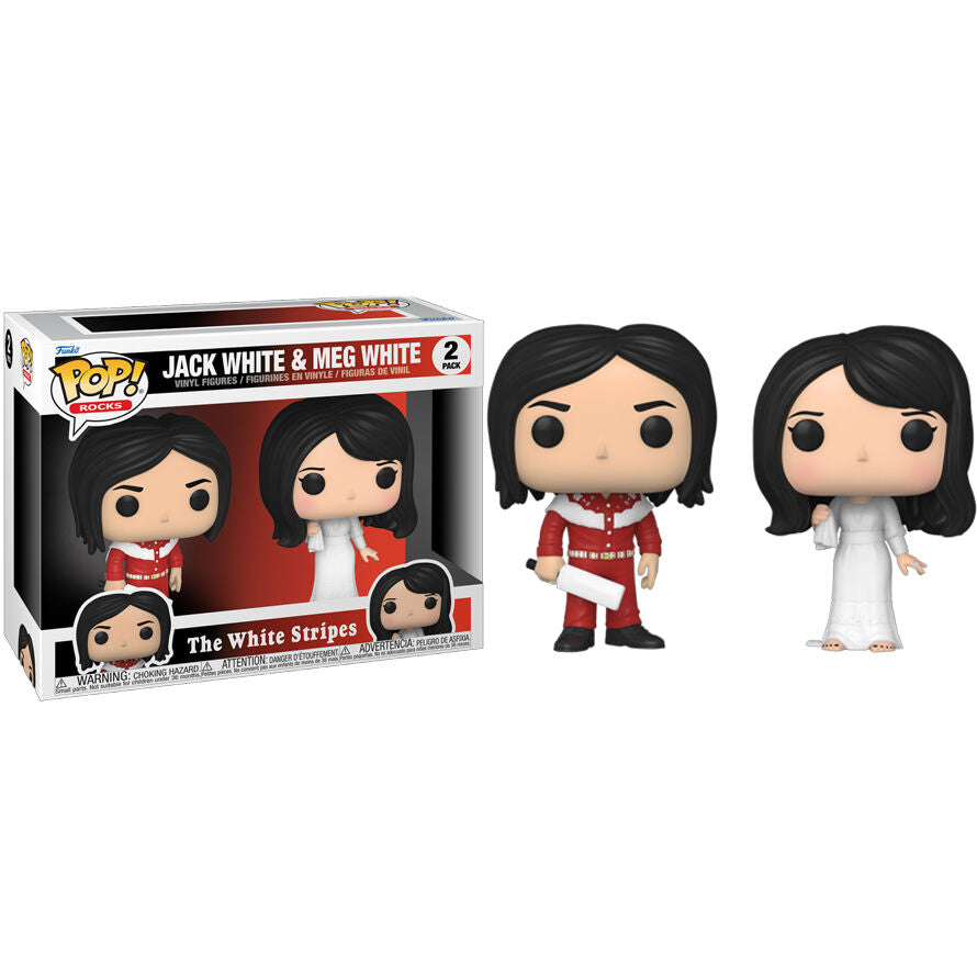 Imagen 1 de Blister 2 Figuras Pop The White Stripes Jack White And Meg White