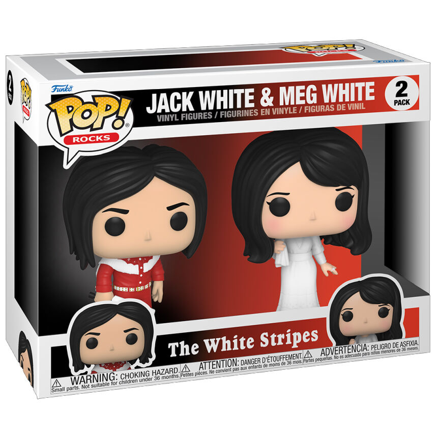 Imagen 3 de Blister 2 Figuras Pop The White Stripes Jack White And Meg White