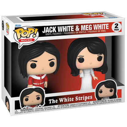 Imagen 3 de Blister 2 Figuras Pop The White Stripes Jack White And Meg White