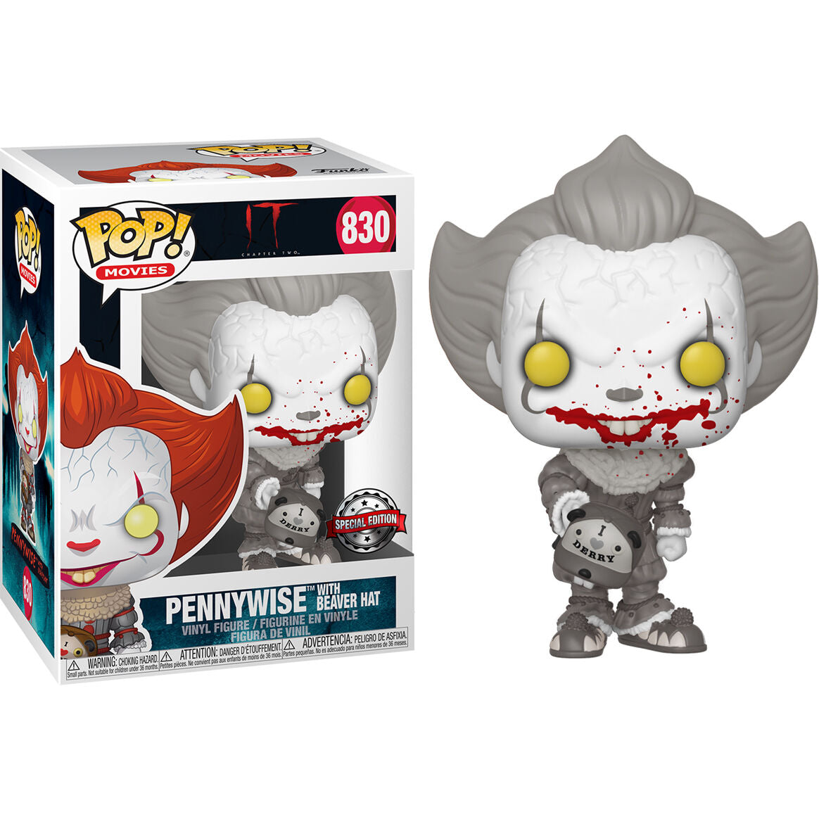 Imagen 2 de Set Figura Pop & Tee It 2 Pennywise Exclusive M