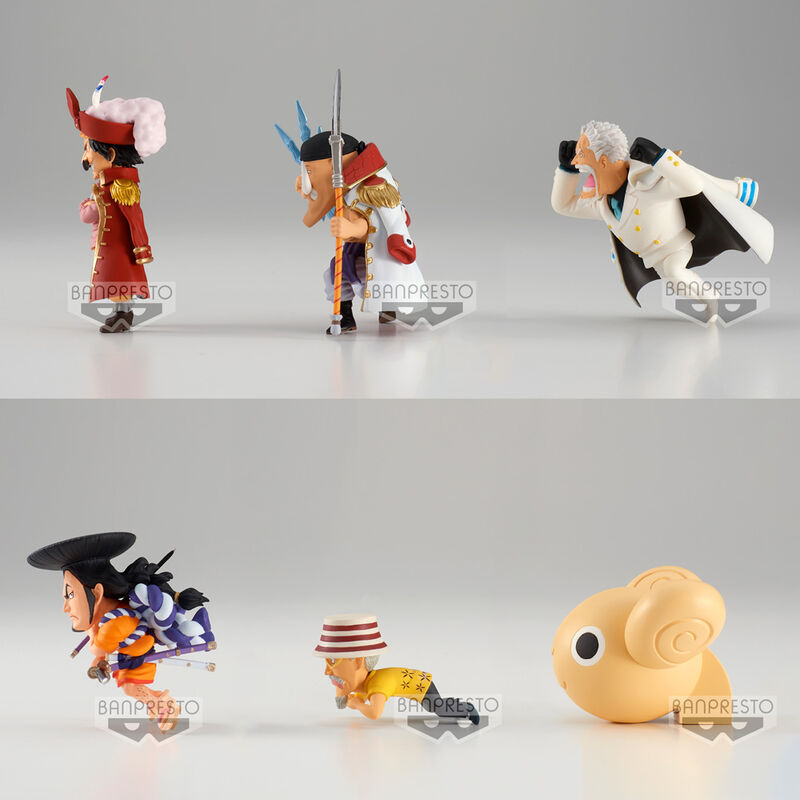 Imagen 1 de Pack 12 Figuras World Collectable Landscapes Vol.10 The Great Pirates 100 One Piece 7Cm Surtido