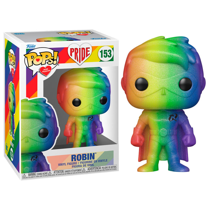 Imagen de Figura Pop Dc Comics Robin Pride parte de nuestra colección en Espadas y más, sitio oficial.