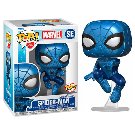 Imagen 1 de Figura Pop Marvel Make A Wish Spiderman Metallic