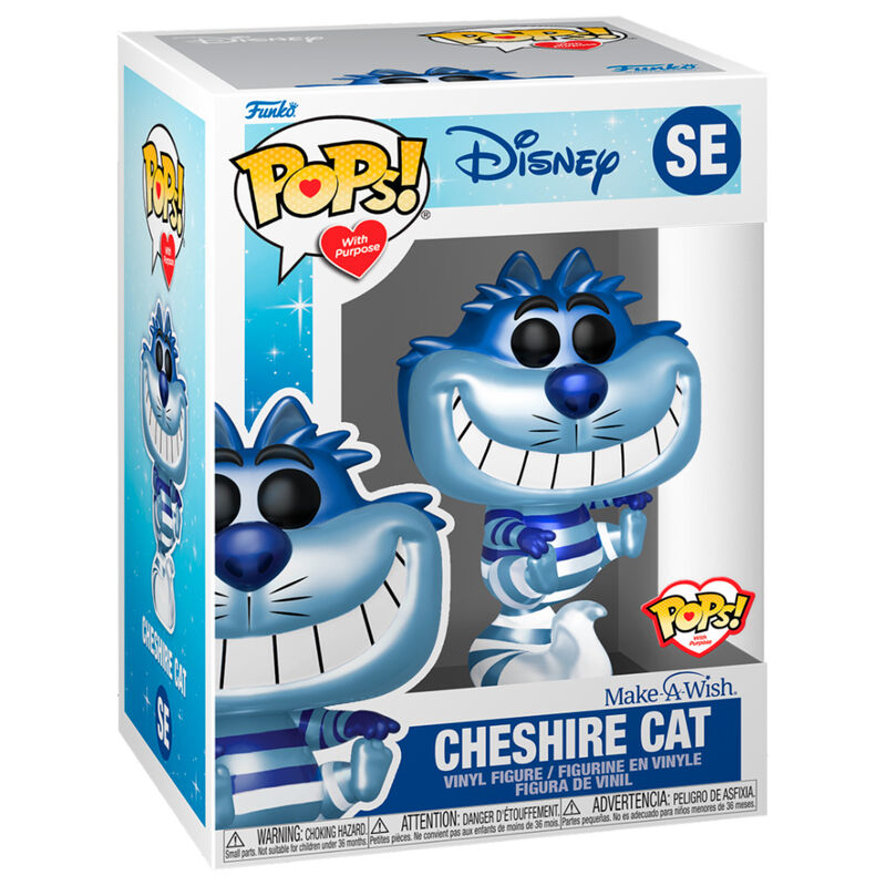 Imagen 2 de Figura Pop Disney Make A Wish Cheshire Cat Metallic