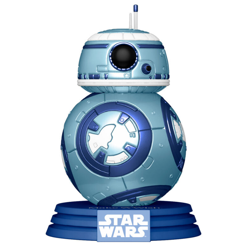 Imagen 3 de Figura Pop Star Wars Make A Wish Bb-8 Metallic