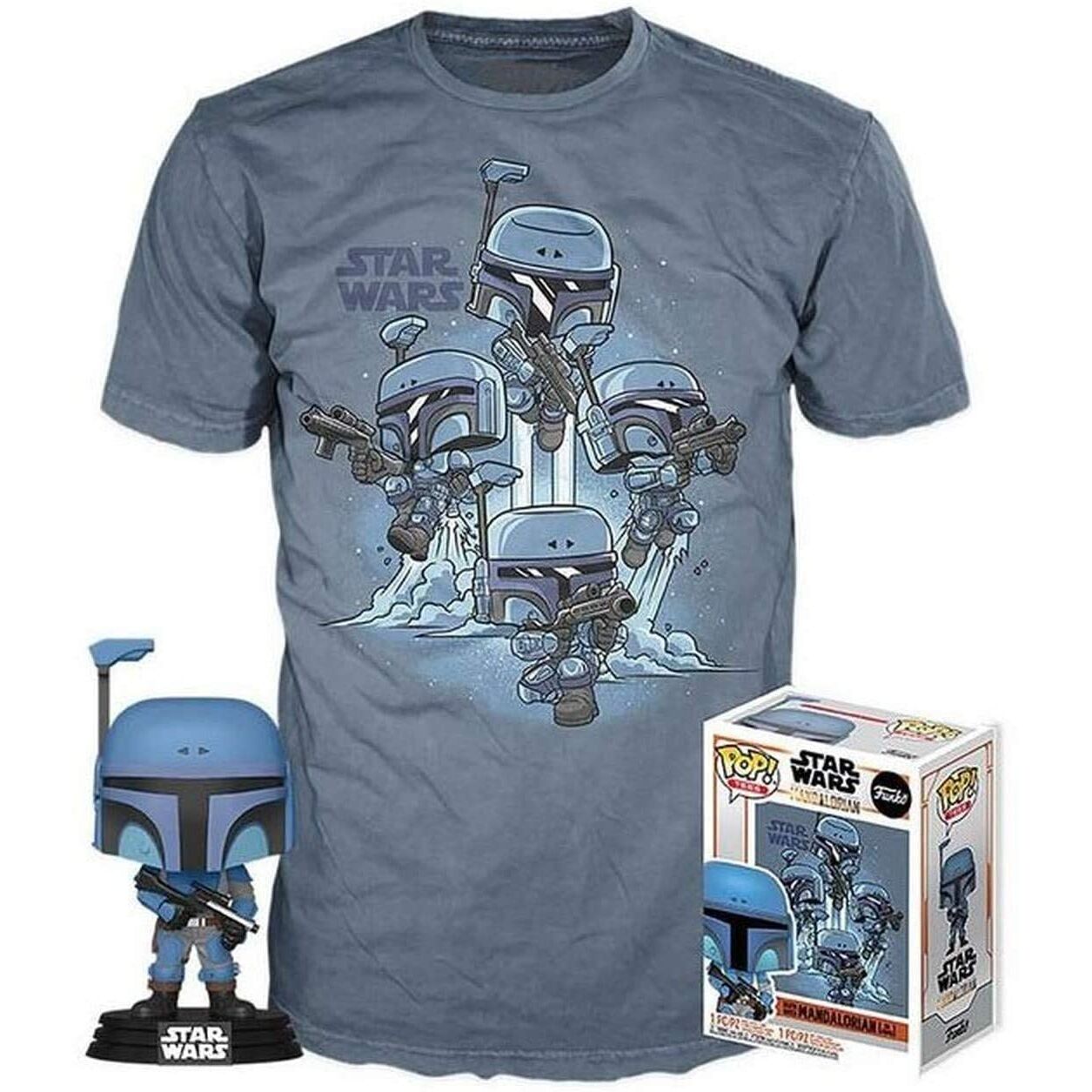 Imagen 1 de Set Figura Pop & Tee Star Wars Mandalorian L