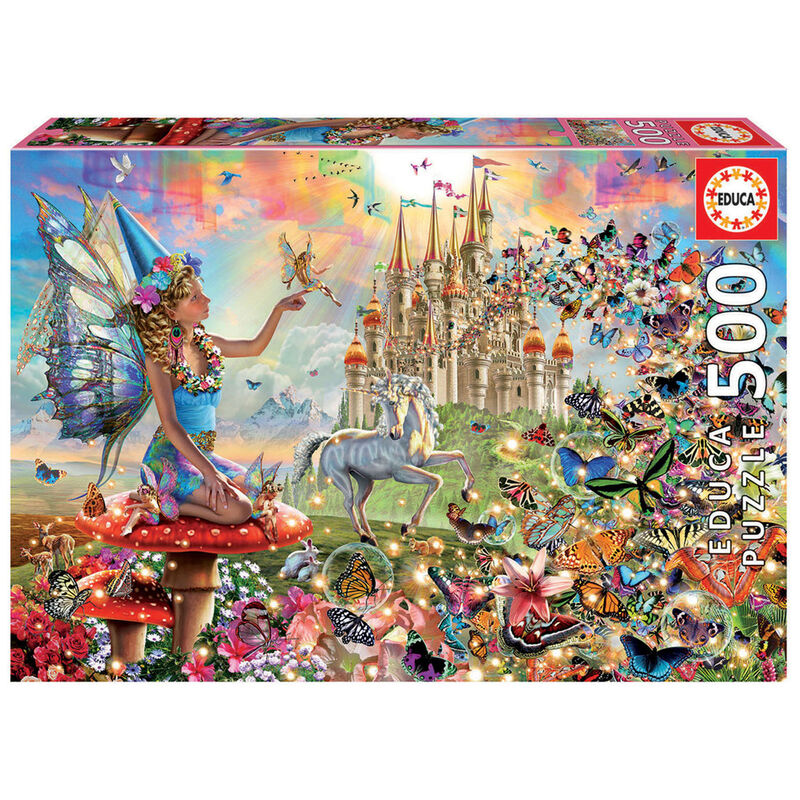 Imagen 1 de Puzzle Hadas Y Mariposas 500Pzs