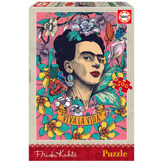Imagen 1 de Puzzle Viva La Vida Frida Kahlo 500Pzs