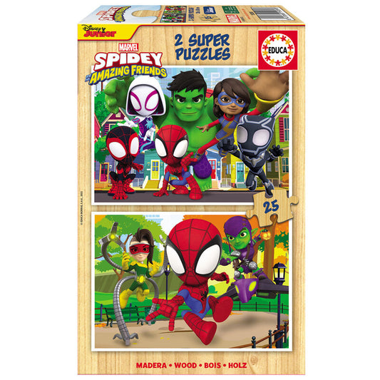 Imagen 1 de Puzzle Spidey Amazing Friends Marvel 2X25pzs
