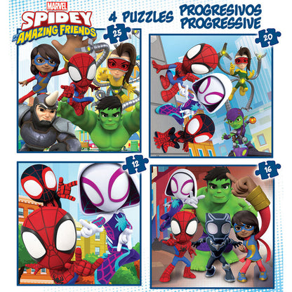 Imagen 2 de Puzzle Spidey Amazing Friends Marvel 12-16-20-25Pzs