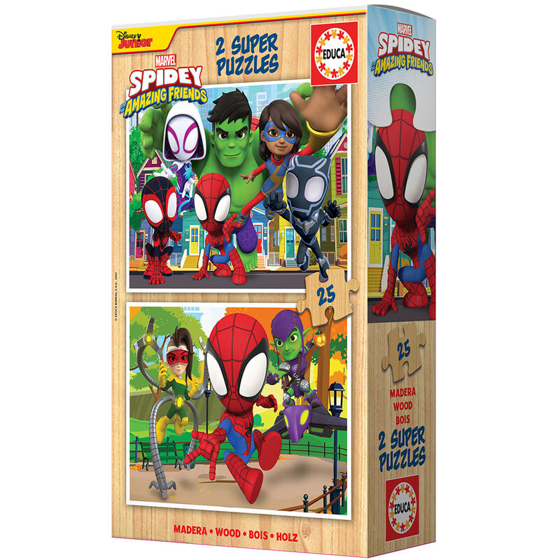 Imagen 2 de Puzzle Spidey Amazing Friends Marvel 2X25pzs