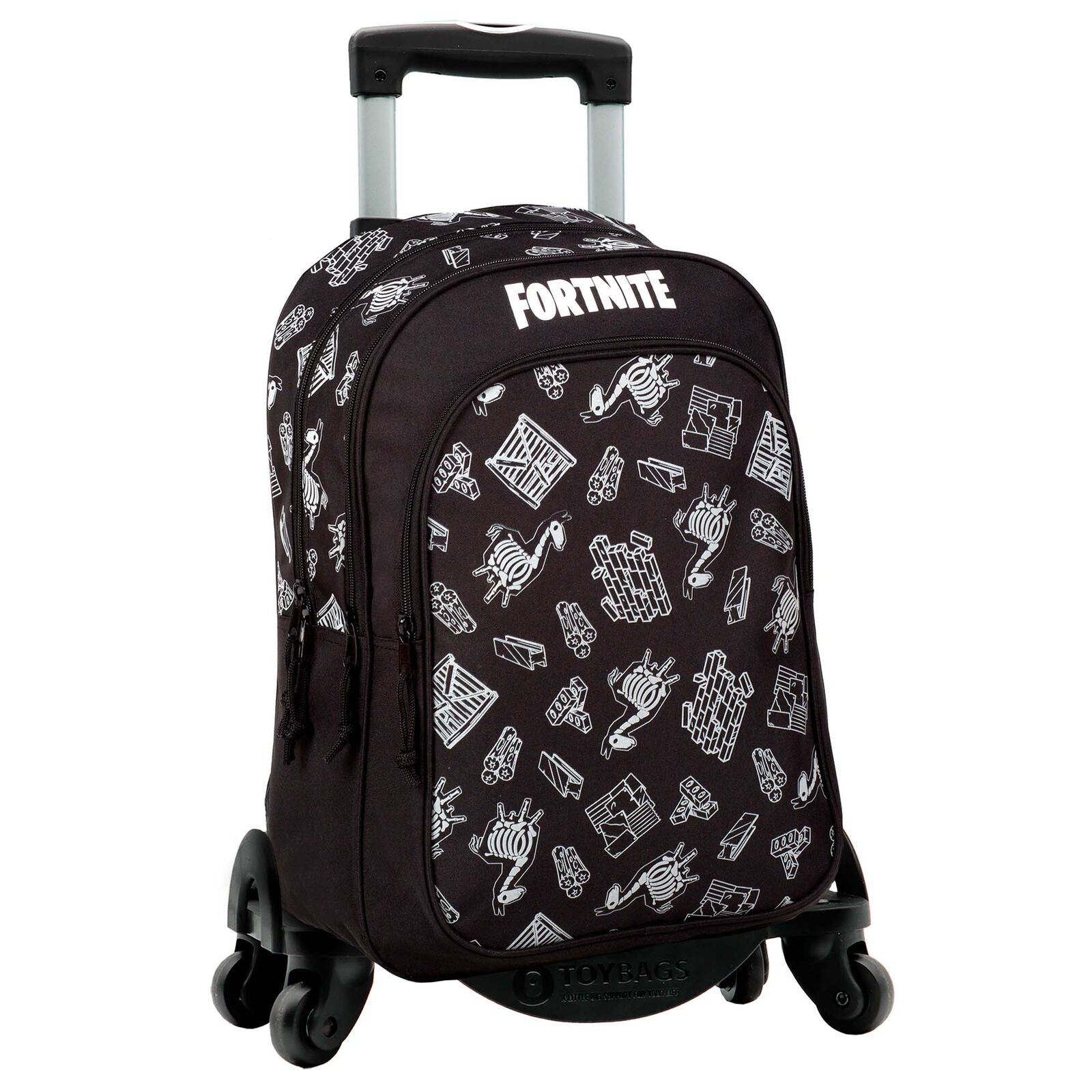 Imagen 1 de Mochila Dark Black Fortnite + Carro Toybags 42Cm