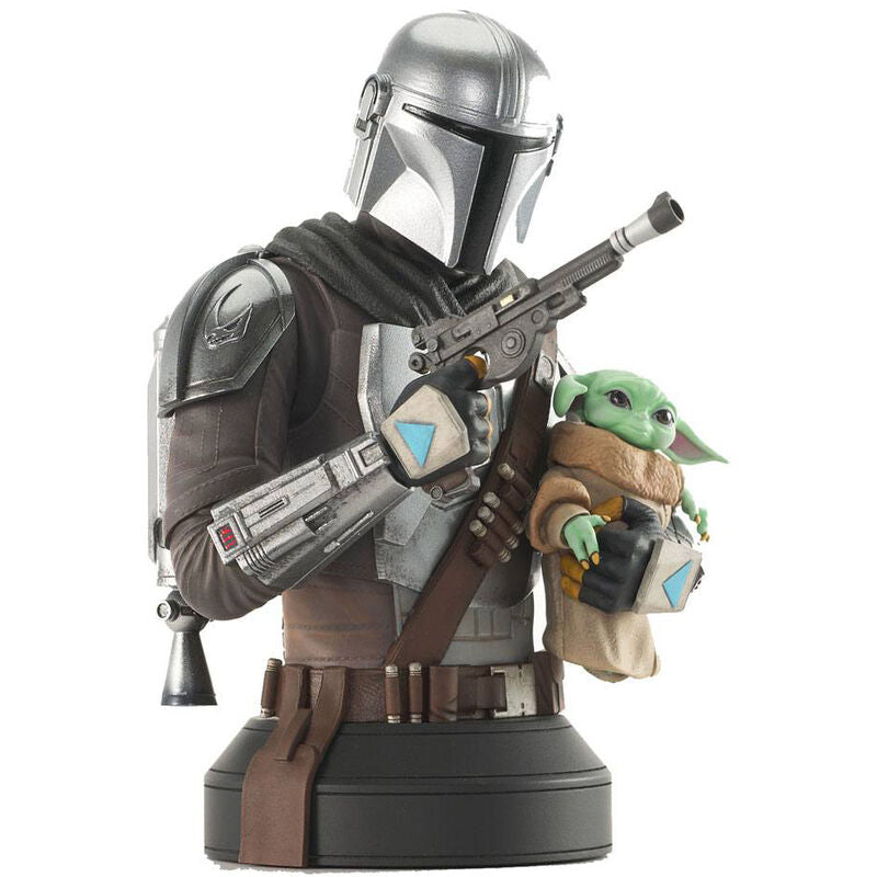 Imagen 1 - Busto Mandalorian Con Grogu The Mandalorian Star Wars 15Cm