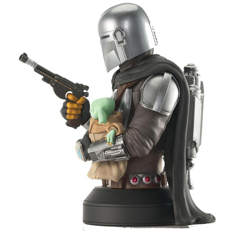 Imagen 2 - Busto Mandalorian Con Grogu The Mandalorian Star Wars 15Cm