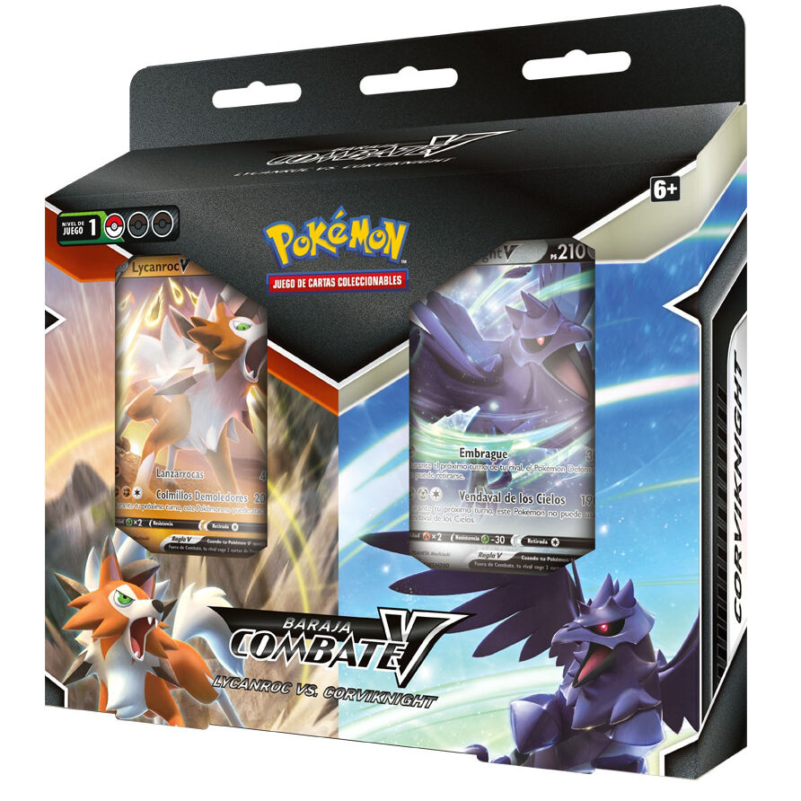 Imagen 2 de Blister 2 Barajas Cartas Battle Deck Bundle Lycanroc Vs Corviknight Pokemon Español