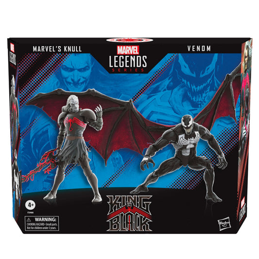 Imagen 1 de Blister 2 Figuras Marvel Knull Y Venom King In Black Marvel Legends 15Cm