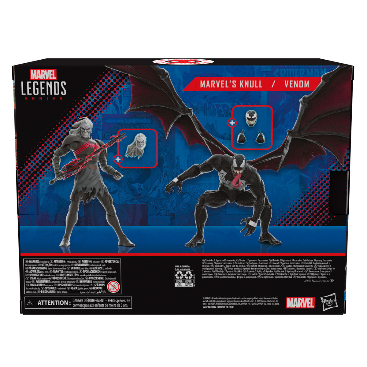 Imagen 17 de Blister 2 Figuras Marvel Knull Y Venom King In Black Marvel Legends 15Cm