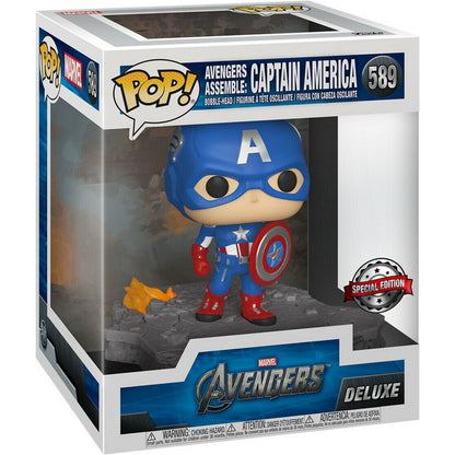 Imagen 2 de Figura Pop Marvel Avengers Captain America Assemble Exclusive