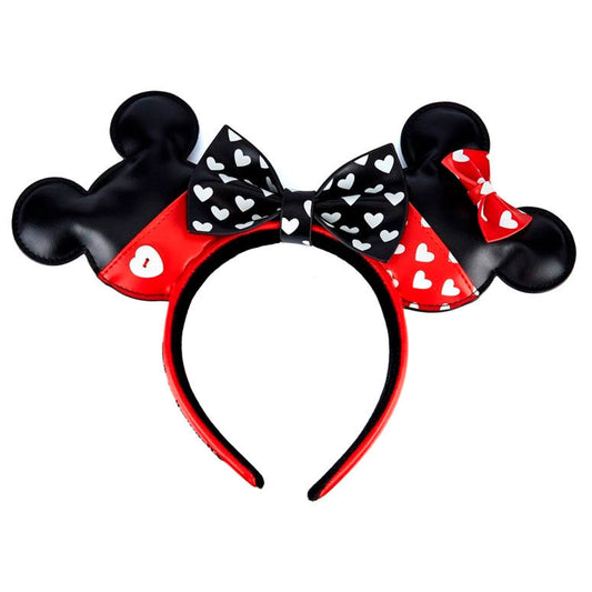 Imagen 1 de Diadema Orejas Valentines Mickey Minnie Disney Loungefly