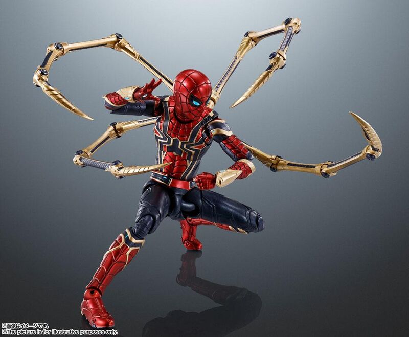 Imagen 4 - Figura S.h. Figuarts Iron Spiderman No Way Home Spiderman Marvel 15Cm