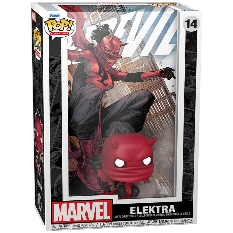 Imagen 3 de Figura Pop Comic Cover Marvel Daredevil Elektra