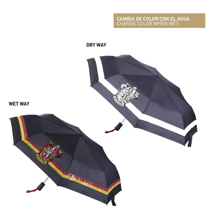 Imagen 1 - Paraguas Automatico Plegable Griffindor Harry Potter 53Cm