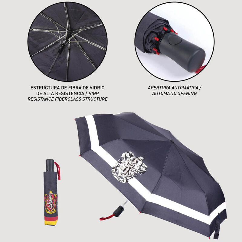 Imagen 4 - Paraguas Automatico Plegable Griffindor Harry Potter 53Cm