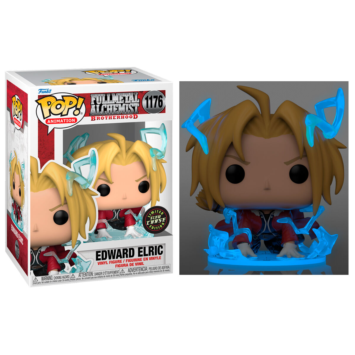 Imagen 1 - Figura Pop Full Metal Alchemist Glow In The Dark Chase