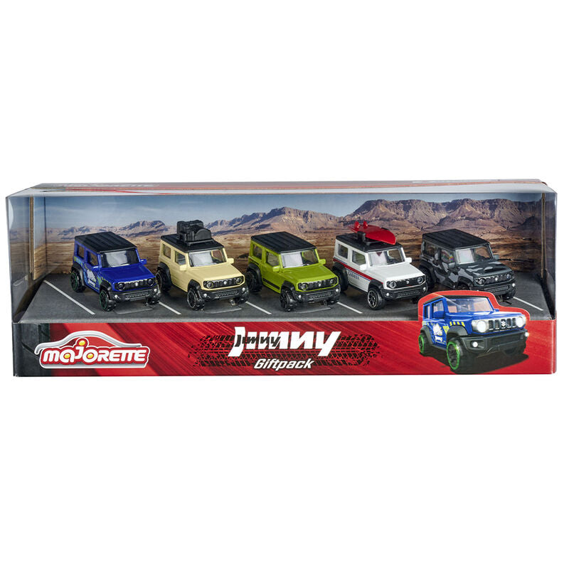 Imagen 1 de Blister 5 Coches Metal Suzuki Jimy 7,5Cm