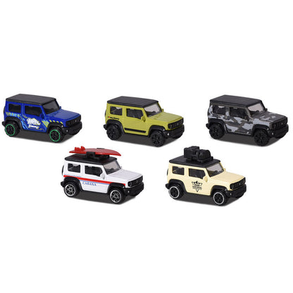 Imagen de Blister 5 Coches Metal Suzuki Jimy 7,5Cm parte de nuestra colección en Espadas y más, sitio oficial.